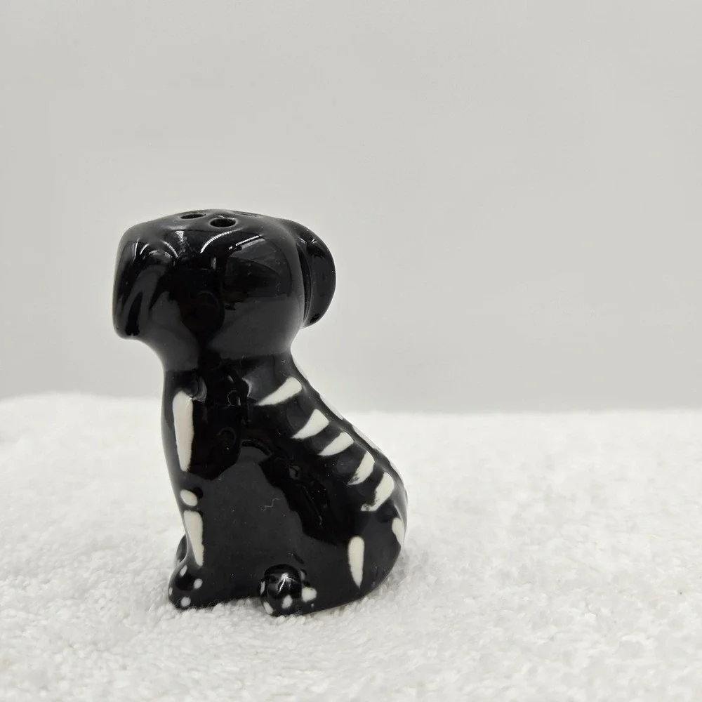 Halloween Cat Dog Sugar Skull Dia De Muertos Day of Dead Salt & Pepper Shakers